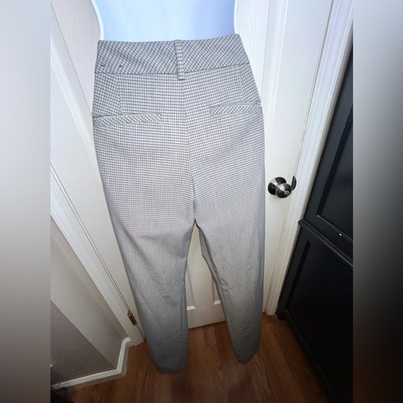 Express Women's 4 Reg Columnist Gray Check Grid Trouser Dress Pant S 4R - Picture 6 of 16